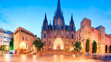 BARCELONA-plaça de la catedral